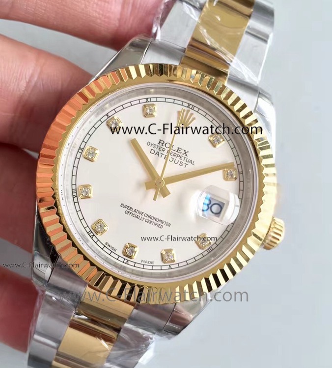 Rolex DateJust II Diamond Dial Watch / Rolex Datejust 41 Replica